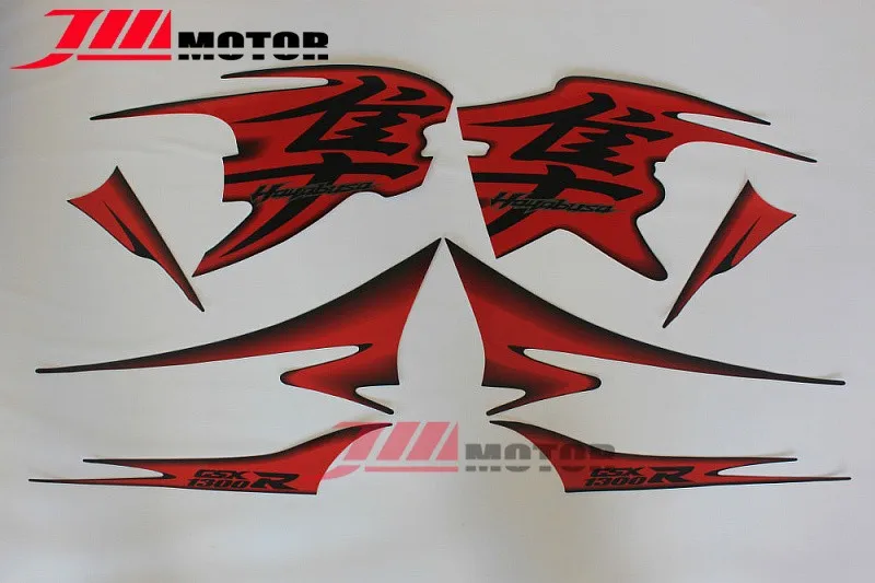YY-DS-SI-013RD мотоцикл весь автомобиль 3M наклейки красный цвет для Suzuki GSXR1300 Hayabusa 2008-2012