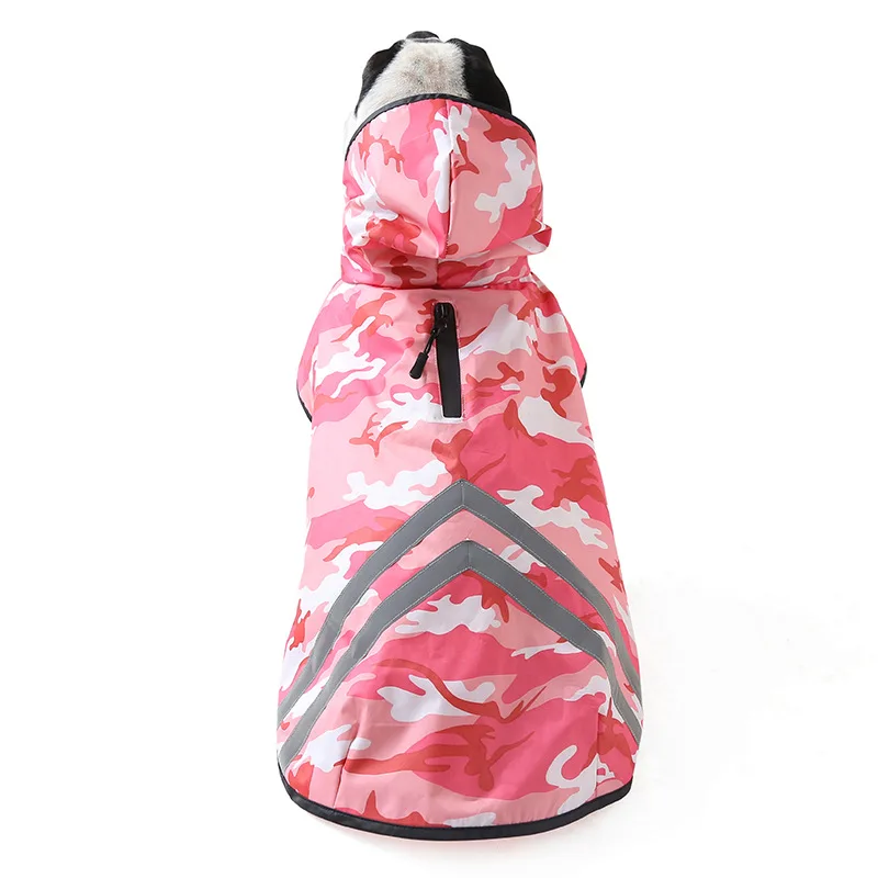 pink HEYPET модный дождевик для собак для маленьких собак, куртки, новинка, светоотражающий дождевик для маленьких, средних и больших собак, водонепроницаемый - Цвет: pink