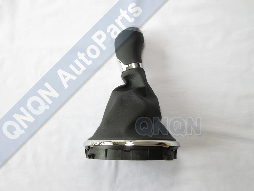 Подлинная QNQN кожаная ручка переключения передач и крышка для Skoda Fabia MK2 07-14 MT