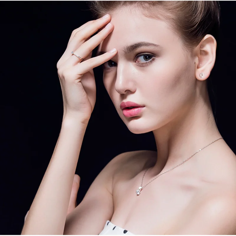 Женские серьги гвоздики из серебра 925 пробы с бриллиантами 0 03 карата|stud