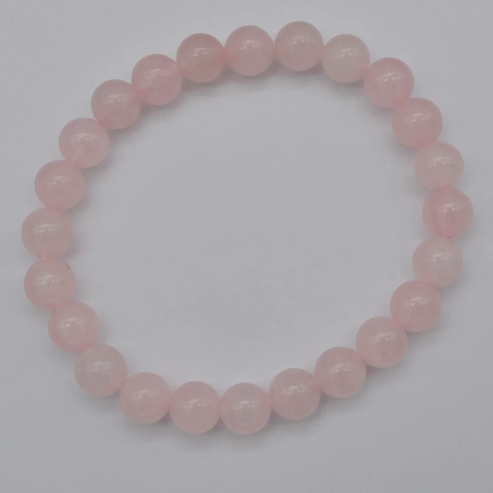 Браслет G565 8 мм розовый Круглый с кристаллами|gem bracelet|bracelet jewelrybracelet bracelet |