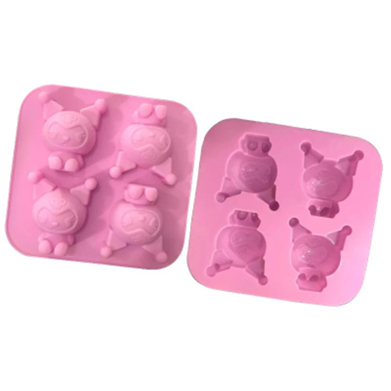 Силиконовая форма для мыла 4 даже Форма красного волка мусс торта украшения