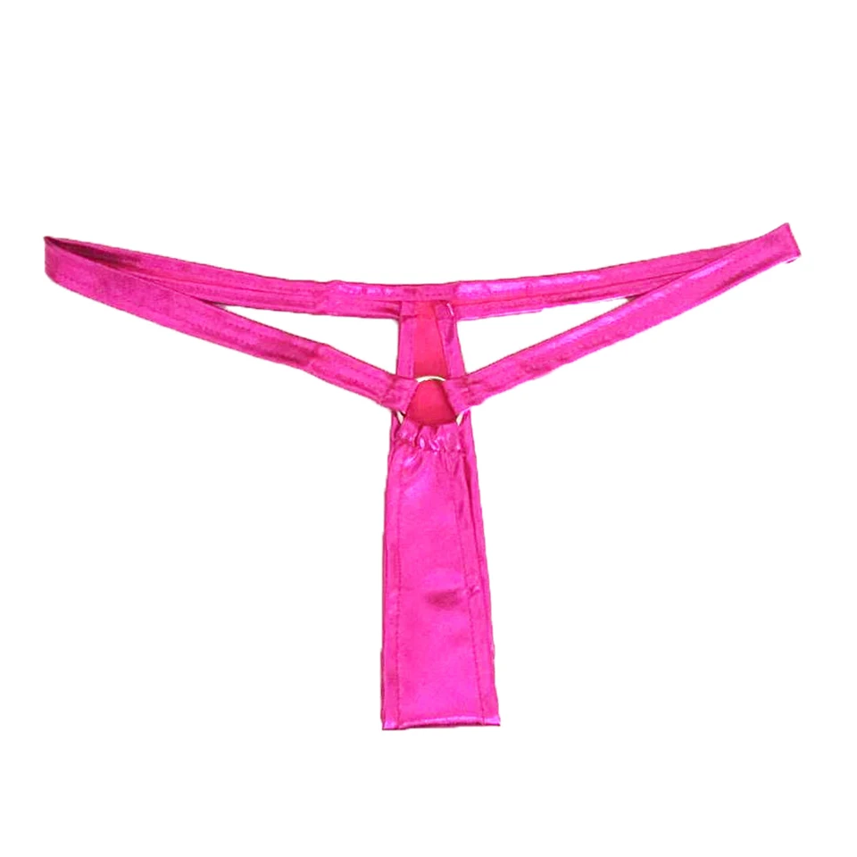 Сексуальные женские g стринги трусики из искусственной кожи сексуальные Тонги с