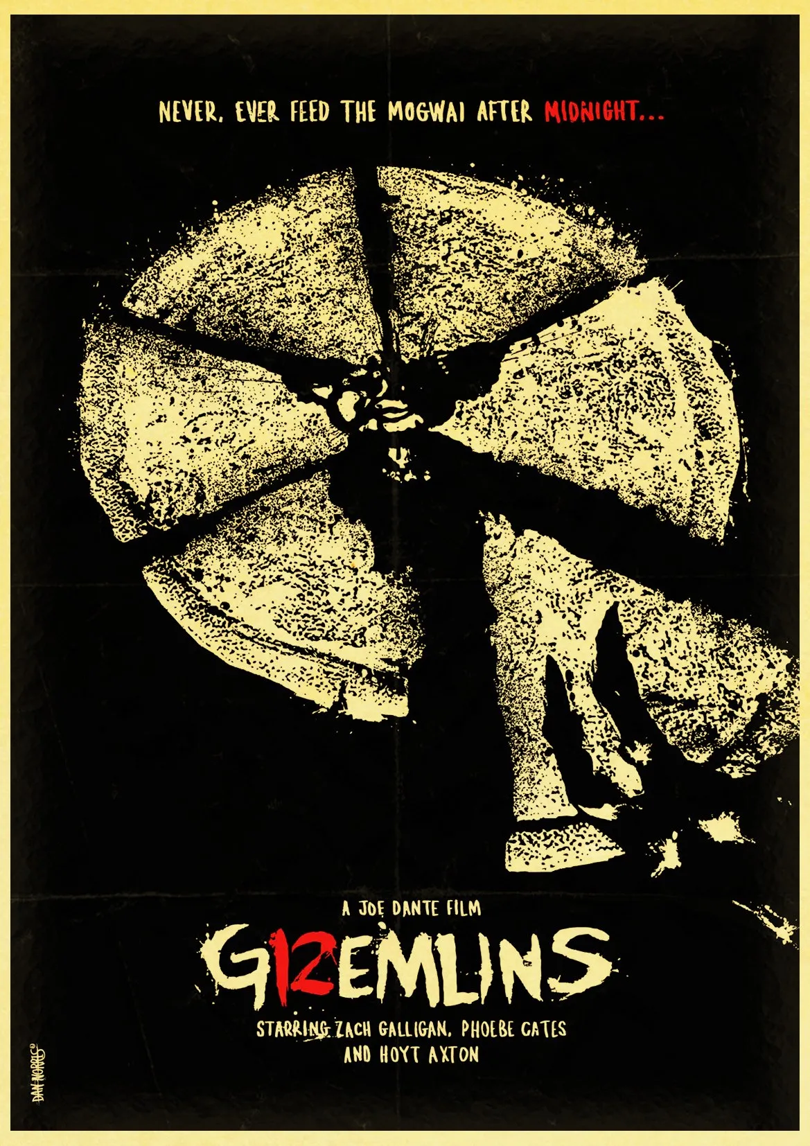 D151 Милый мультфильм гремлинс бар KTV Винтаж Бумага плакат настенная живопись украшение дома 42X30 см 30X21 см - Цвет: D151