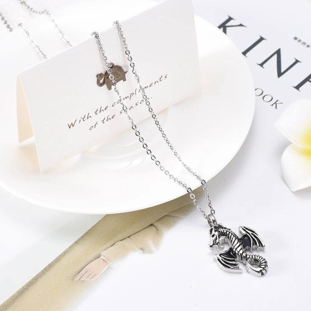 Винтажный дракон трендовый из нержавеющей стали фоторемень держатель для одежды