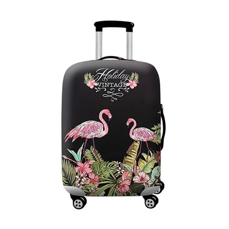 N Luggage cover Толстый эластичный багажный Защитный чехол с картой мира на молнии для 18-32 дюймов, сумка для чемодана, чехлы на колесиках, аксессуары для путешествий - Цвет: N Luggage cover