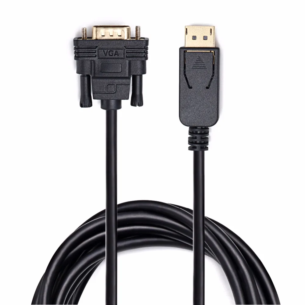 DisplayPort DP папа VGA адаптер кабель Eyefinity ATI для ЖК экрана Видео 1 8 м|vga male|to vgadp displayport |
