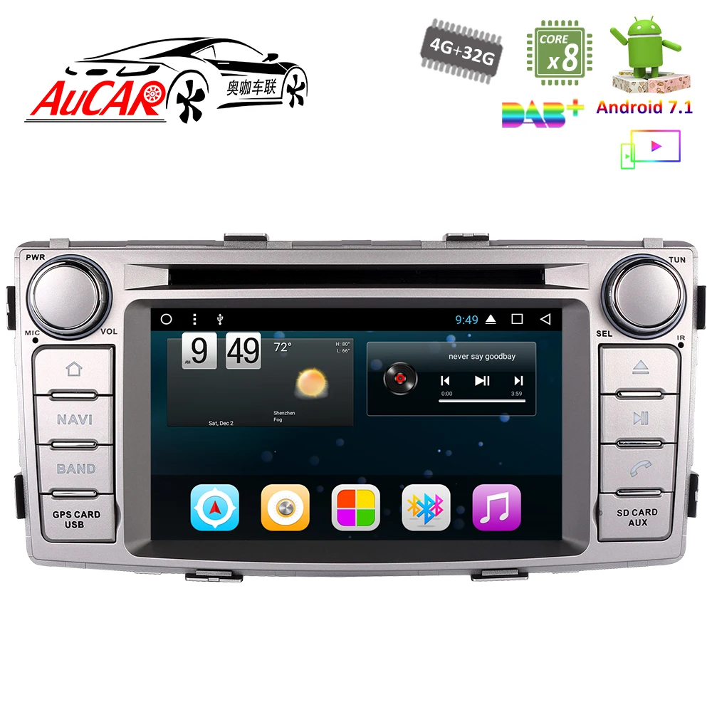Android 6 2 &quotАвтомобильный dvd плеер для Toyota Fortuner Hilux 2012 2015 Автомобильный GPS