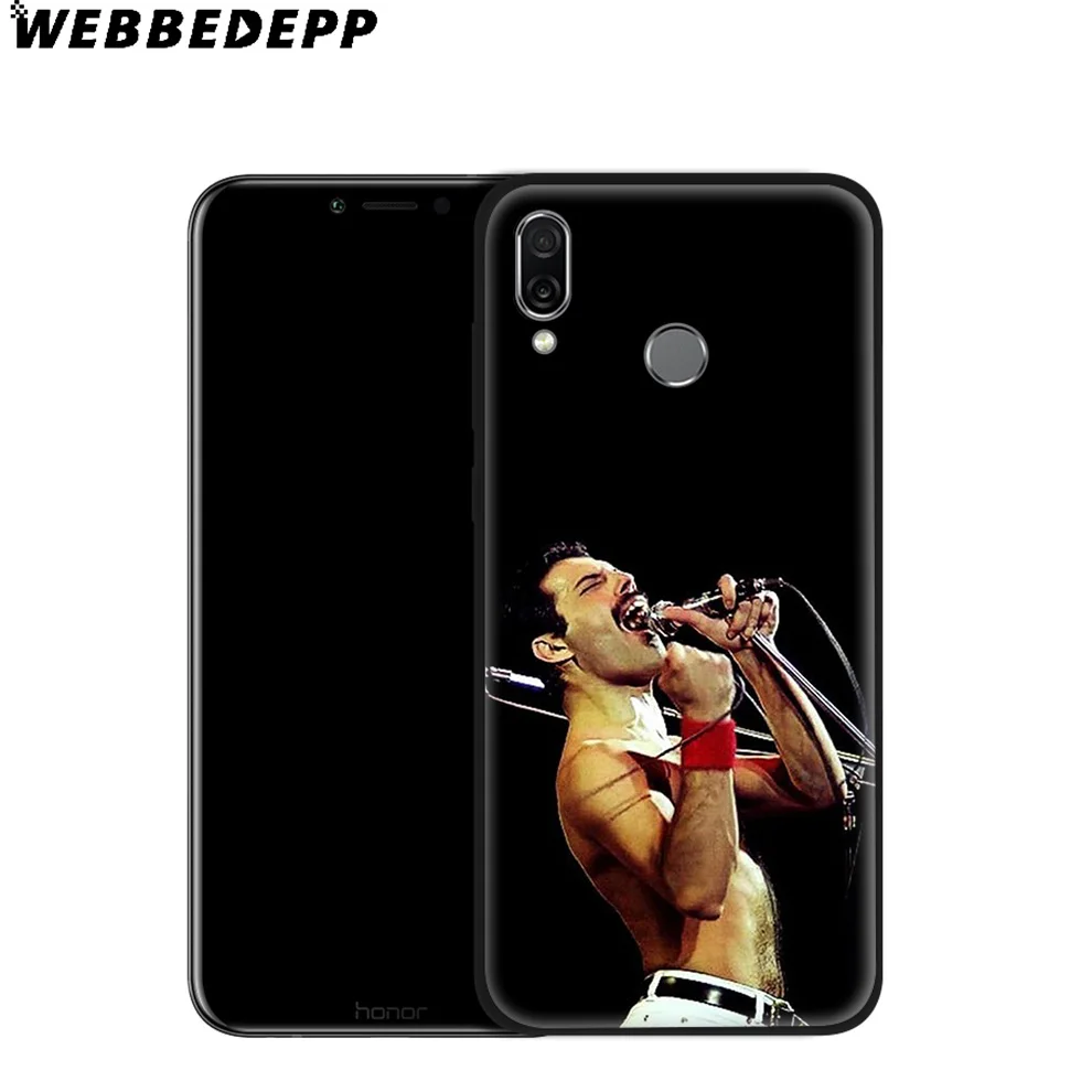 WEBBEDEPP Queen Freddie Mercury Soft Case for Huawei Mate Honor 20 6A 7A 7C 7X 8 9 9X 10 View Lite Pro 30 |
