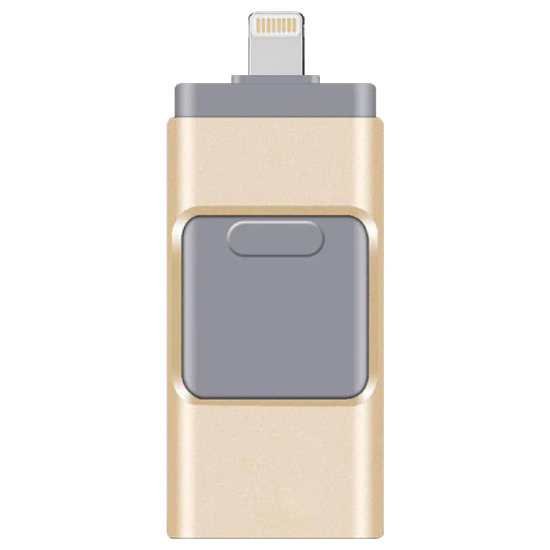 Gold 4/128 ГБ 8 ГБ 16 ГБ 32 ГБ 256 ГБ мини USB i-Flash Drive для iPhone iPad iPod устройства iOS Android память OTG usb-накопитель U Stick - Цвет: Gold