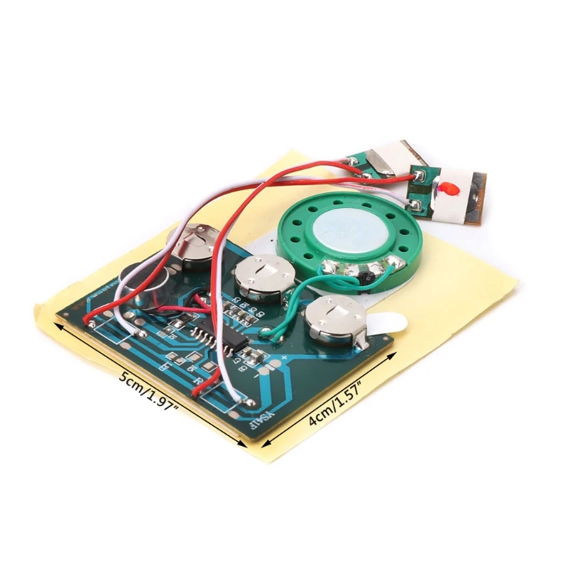 30S Double Button Voice Music Recordable Recorder Board for Greeting Card DIY | Электроника
