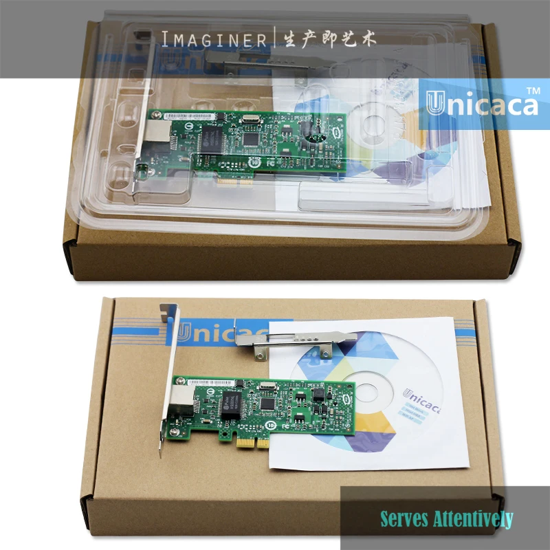 Новый совместимый EXPI9301CT/EXPI9301CTBLK один Порты и разъёмы RJ45 PCIe 1X сетевой адаптер ж/LP