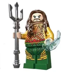 DC Justice League, блоки, Детские Угловые производства, Бэтмен, Супермен, чудо-женщина, Аквамен, киборг, флэш-строительные блоки, игрушки, подарки - Цвет: Aquaman