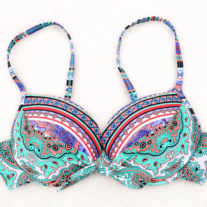 купальщик Только Топ сексуальных Трусики бикини Для женщин 2018 пуш ап купальник