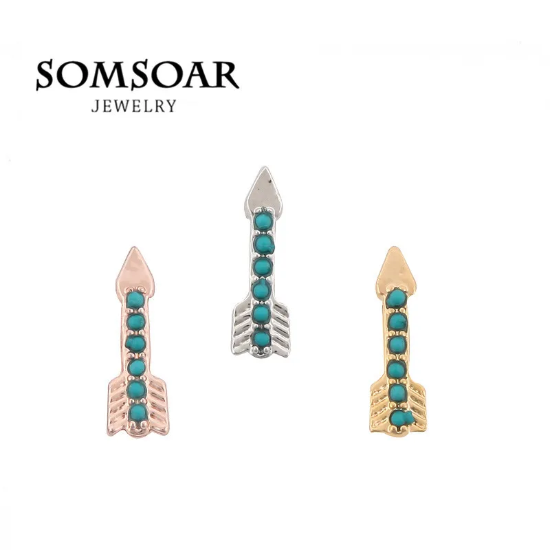 

Somsoar ювелирные изделия, амулеты со стрелками, подходят для кожаных оберточных браслетов для DIY ювелирных изделий ручной работы, 10 шт./лот