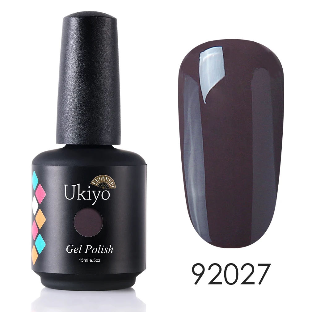H92027 Ukiyo 15 мл Чистый Цвет Гель-лак для ногтей Vernis полуперманентный УФ-гель для ногтей впитывающий Гель-лак для ногтей - Цвет: H92027