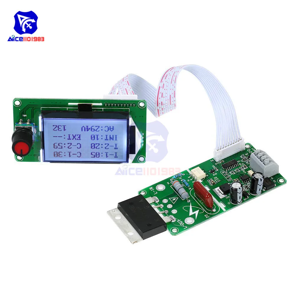 Модуль контроля точечной сварки diymore 100A/40A с цифровым ЖК дисплеем панель
