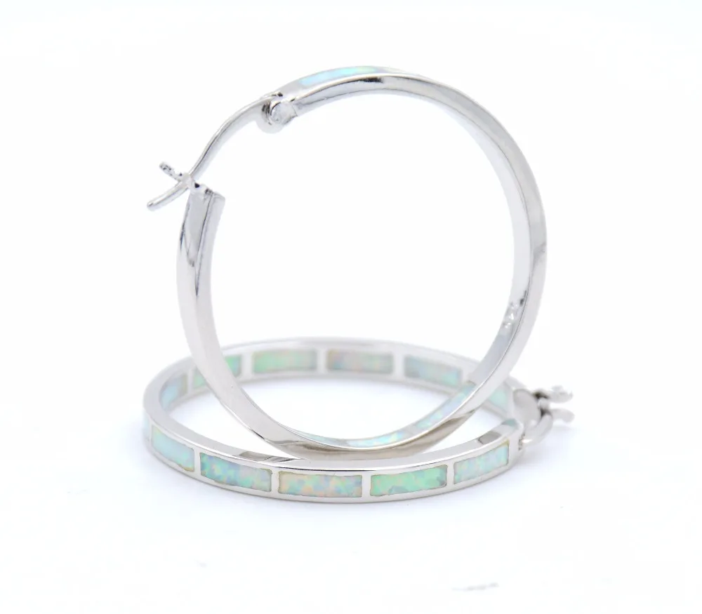 Летняя коллекция 2017 года серьги-кольца с большим огненным опалом бесплатная