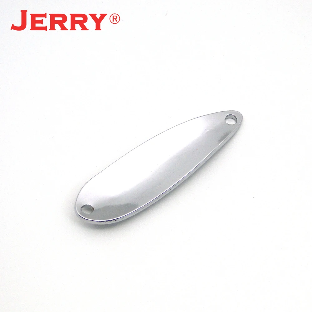 Jerry, 50 шт., 6,6 г, 7,5 г, рыболовные приманки, Троллинговые ложки, Неокрашенная пустая ложка для Озерного потока, форели, ложки, приманки zander pike, Спиннер, приманка