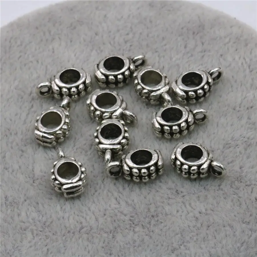 Новинка 50 шт. лидер продаж сепараторные бусины из меди счастливая фурнитура