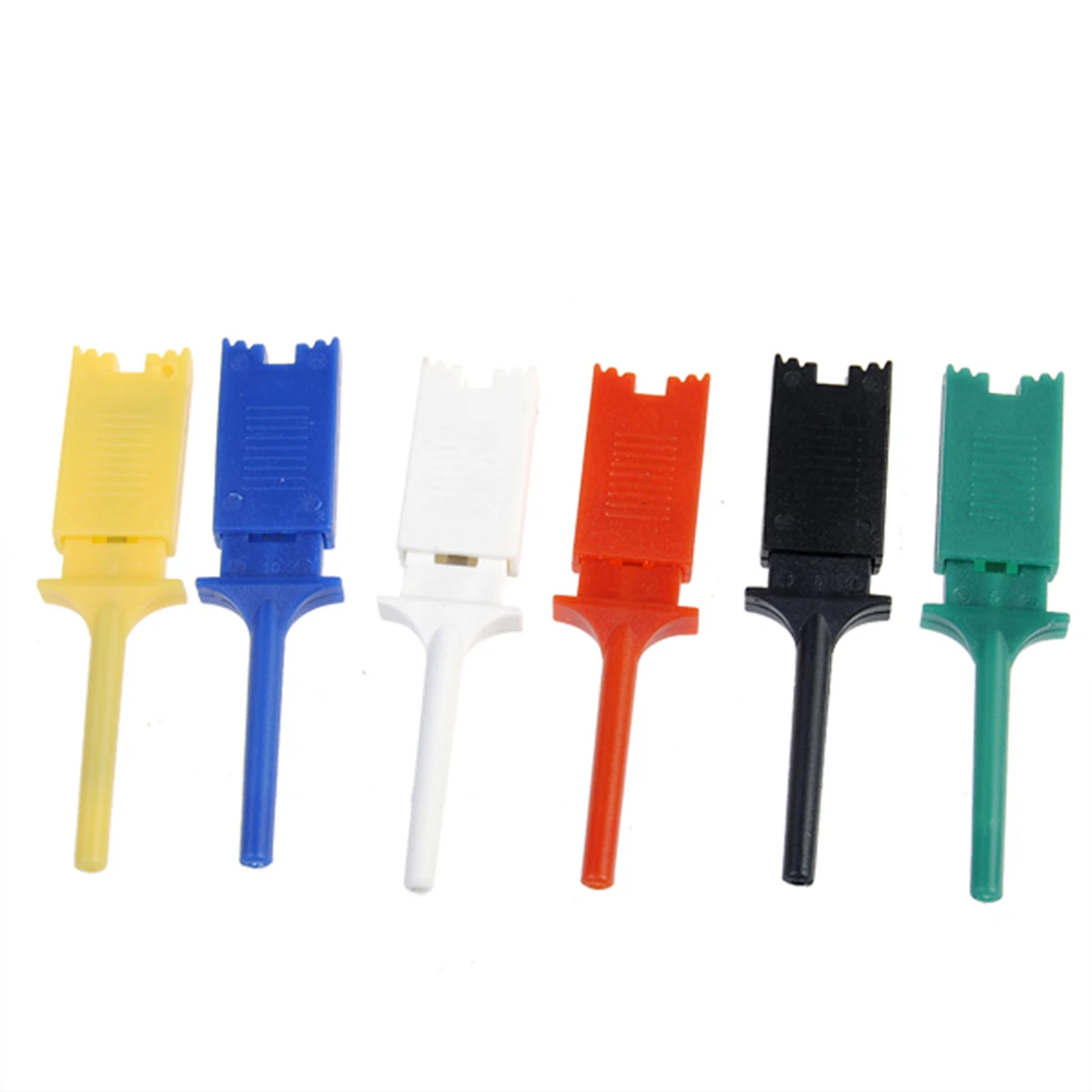 Мини Grabber SMD IC 6 цветов шт маленький Тест Крюк Зажим захватывающая одна Перемычка