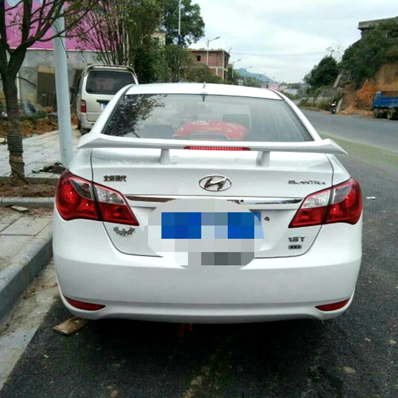 Universial Sedan автомобильный спойлер для hyundai Elantra 2006- ABS Материал Неокрашенный Грунтовка багажника задний спойлер крыла