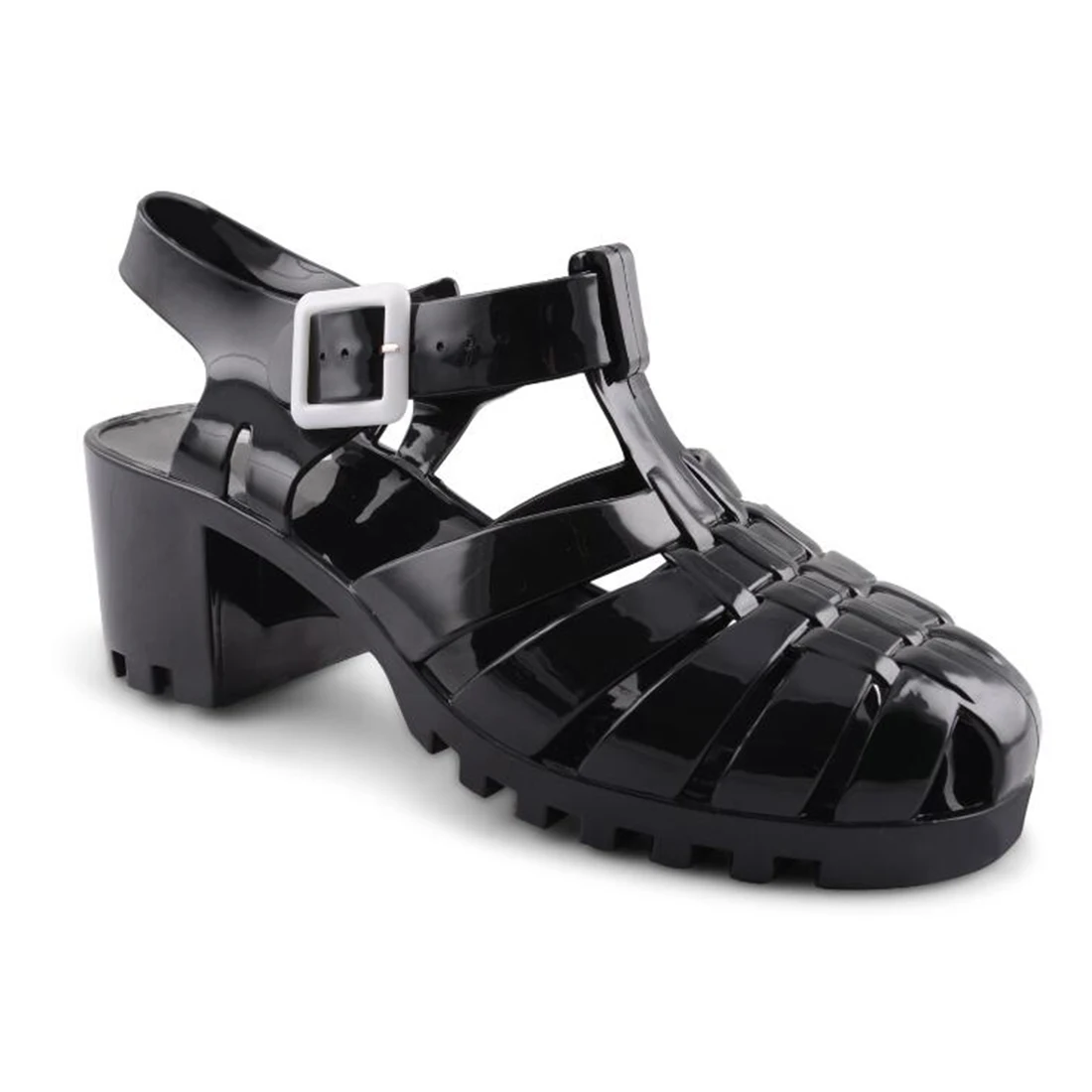 Хит продаж женские сандалии летние модные в стиле ретро прозрачные с кристаллами