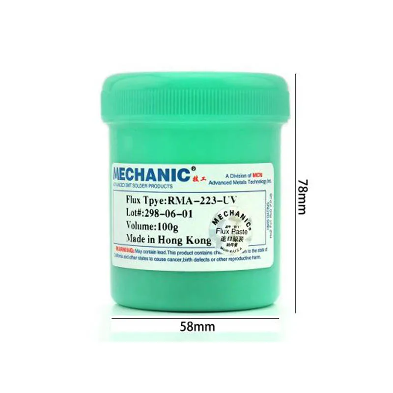 RMA-223-UV 100g BGA паяльная флюсовая паста для PCB реболлинга сварка ремонт | Инструменты