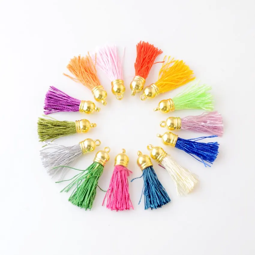 10 шт. 4 3 см винтажная нейлоновая кисточка бахрома для Purl Macrame DIY Ювелирный брелок