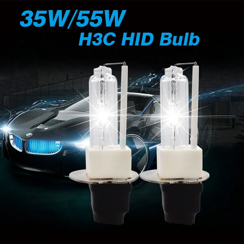SKYJOYCE 35 Вт 55 H3C HID лампа 12 В сменная с металлическим основанием 3000K 4300K 6000K для H3