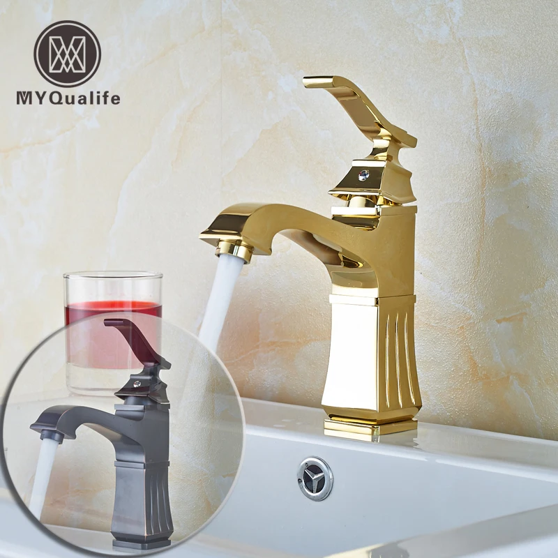 Смеситель для ванной комнаты роскошный смеситель раковины с одной ручкой