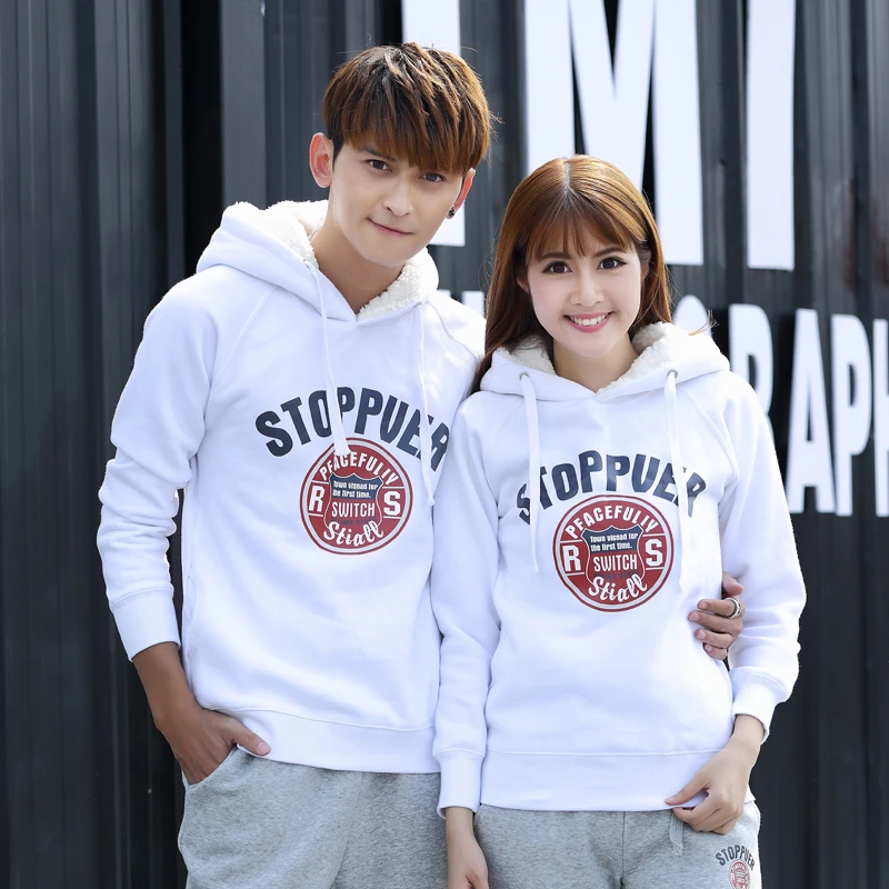 Зимний комплект из 3 предметов для влюбленных (толстовка с капюшоном + жилет