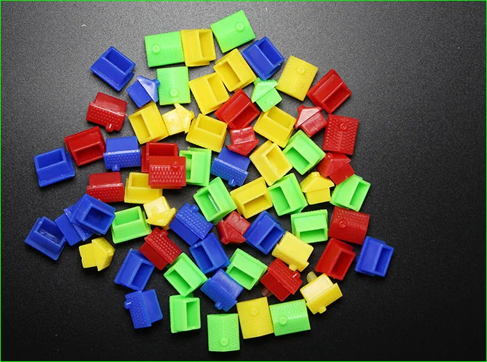 40 Pieces 40 штук Шахматная настольная игра 10*13 мм пластиковый запасной реквизит дом для игры - Цвет: 40 Pieces