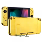 Корпус контроллера для консоли Nintendo Switch, хромированный, золотистый