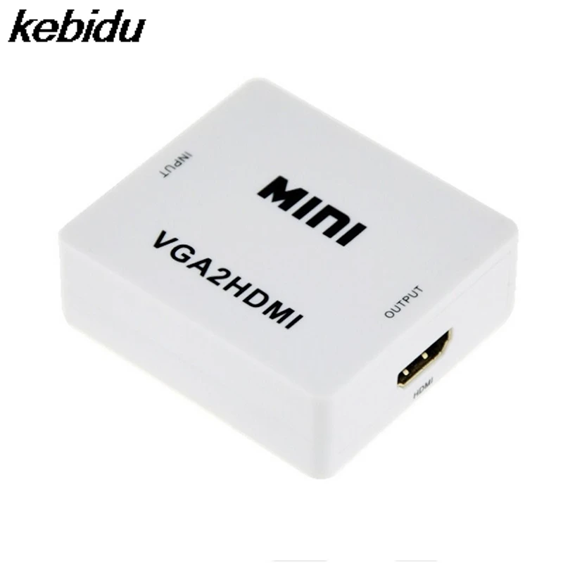 Разъем адаптера 1080P для проектора ПК ноутбука в HDTV с преобразователем 2VGA