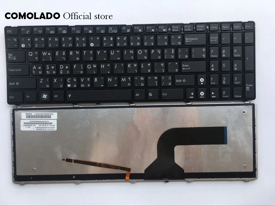 TI Thailand Клавиатура для ноутбука ASUS G53 G60 G73 G51 G72 K52 K53 X73 Подсветка клавиатуры