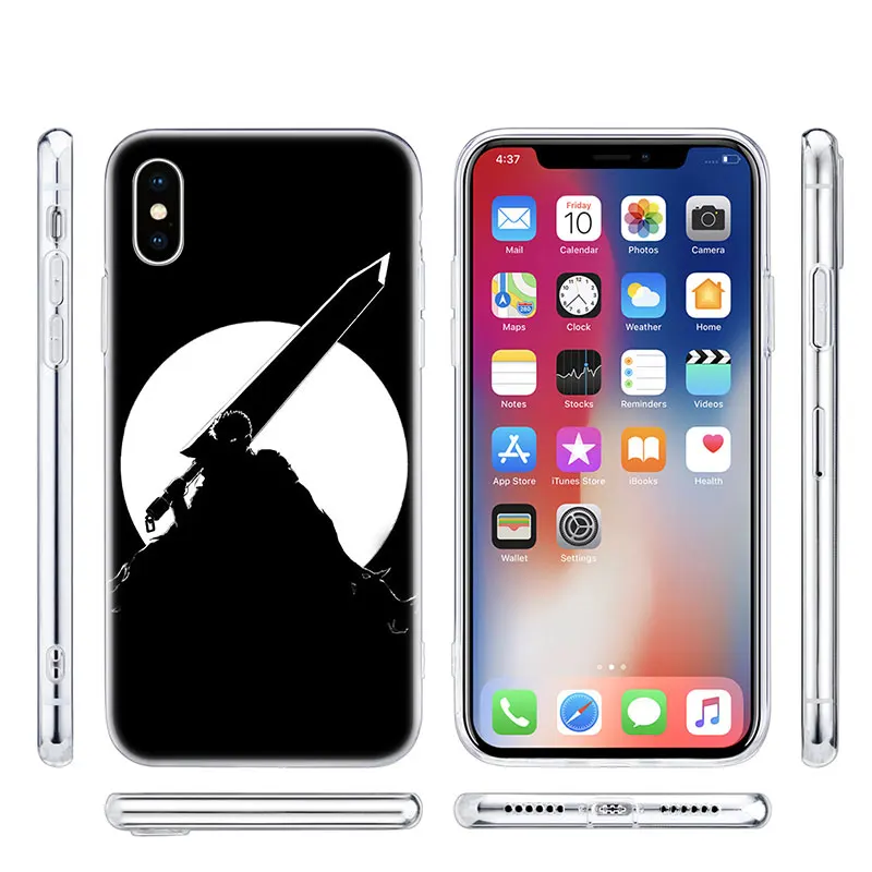 Модный силиконовый чехол Anime Berserk Guts для Apple IPhone 11 Pro XS Max X XR 7 8 6 6s Plus 5S SE TPU мягкий