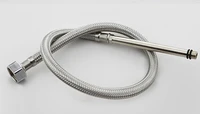 60cm long head stainless steel braided tube for hot and cold faucet plumbing hose