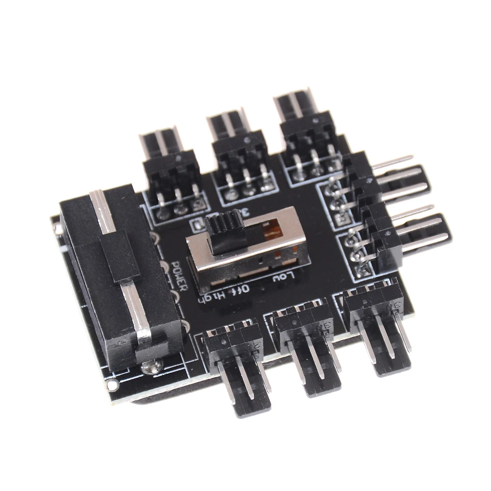 Компьютер IDE/SATA Molex 1 до 8 многоходовой сплиттер кулер вентилятор охлаждения