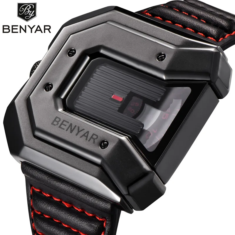 BENYAR роскошные часы новый уникальный дизайн мужские Reloj Hombre водонепроницаемые