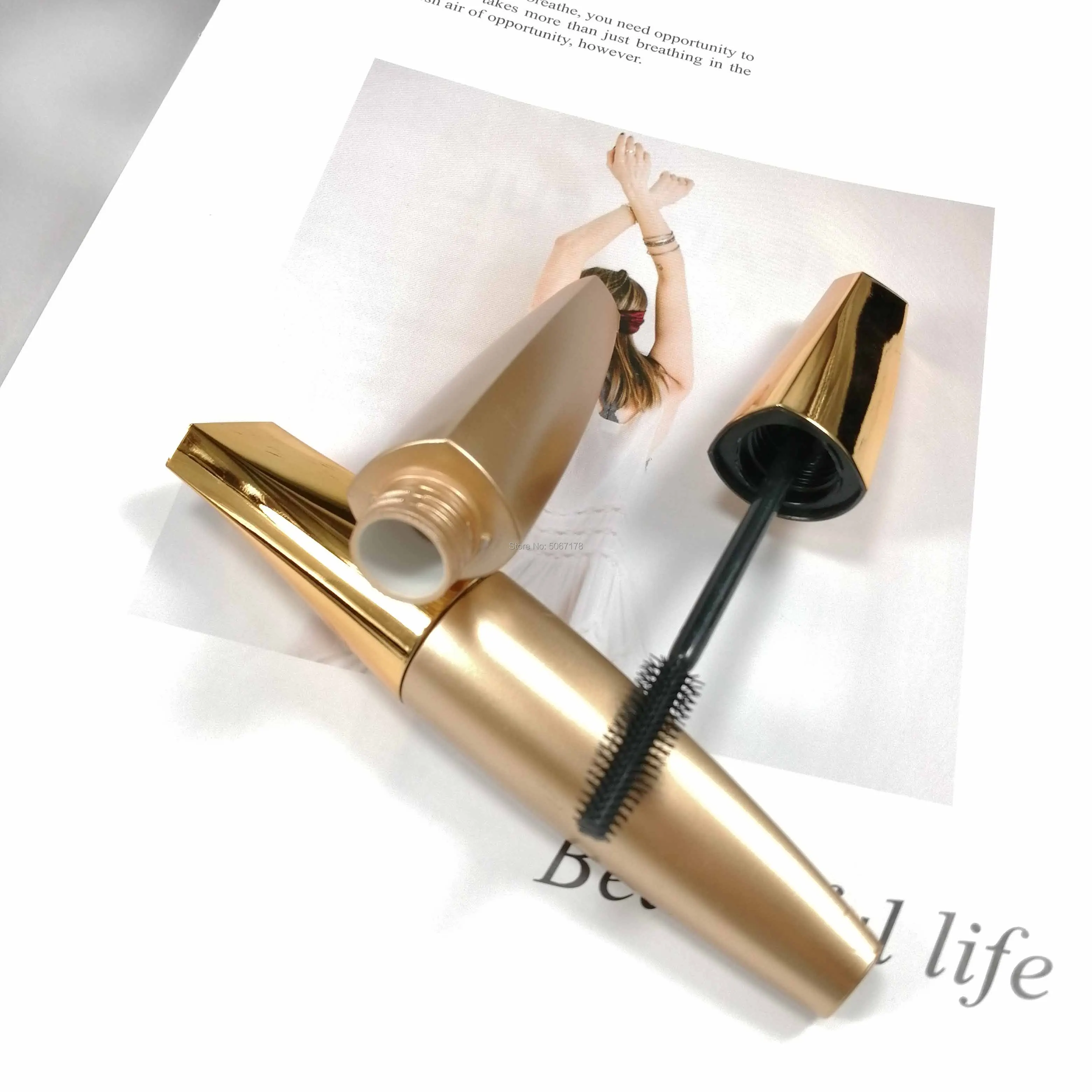 10/30pcs 8ml Gold Empty Mascara Tube Eyelash Cream Vial Container Liquid Eye Lashes Refillable Bottles DIY Cosmetic Makeup Tools | Красота и