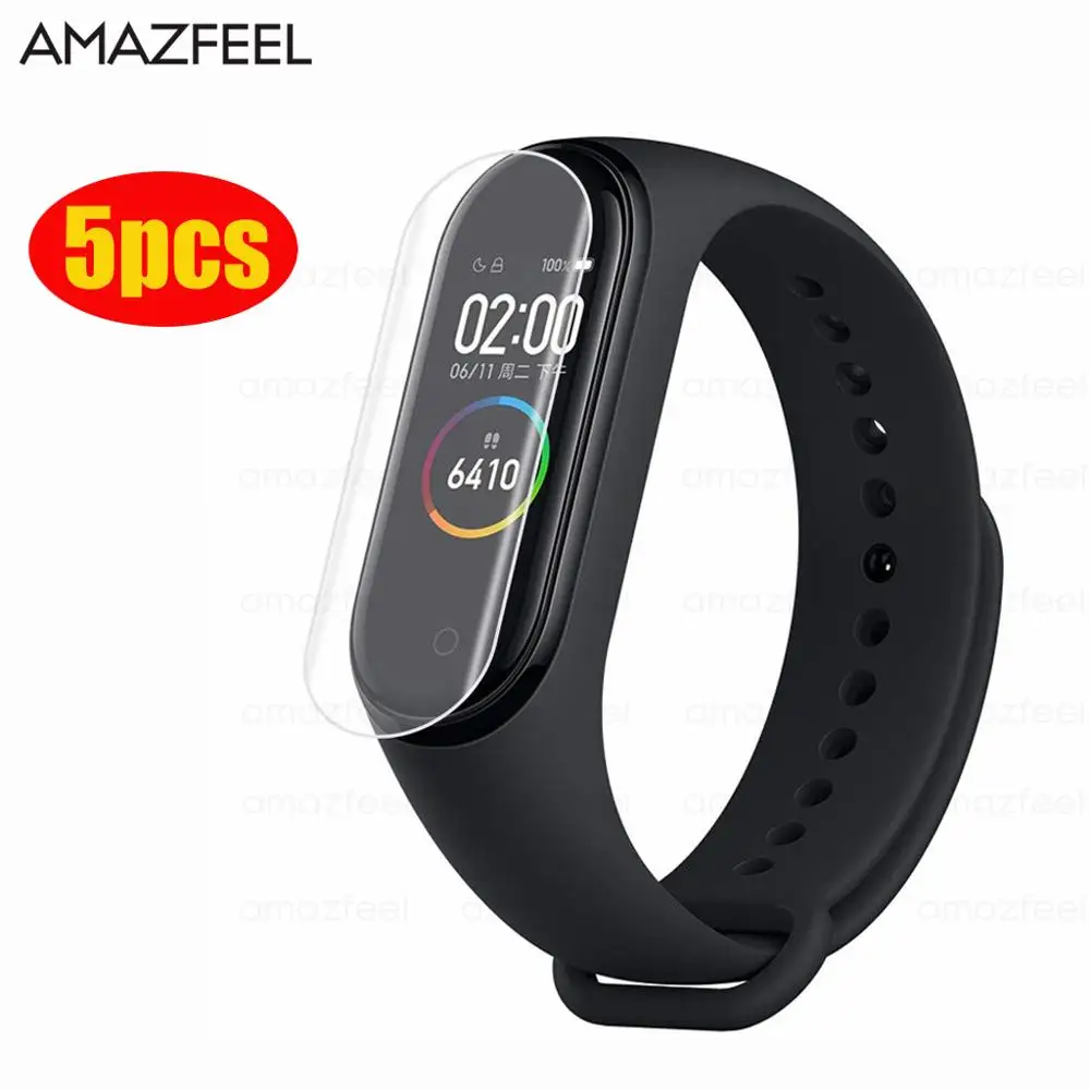 5 шт. для Xiaomi mi Band 4 защитная пленка для экрана HD ультратонкая мягкая защитная пленка для экрана с защитой от царапин mi band 4 не закаленное стекло