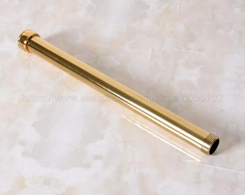 Shower Set Extend Pipe 320mm Golden Extension Tube Bar Shower Holder Arm (G3/4