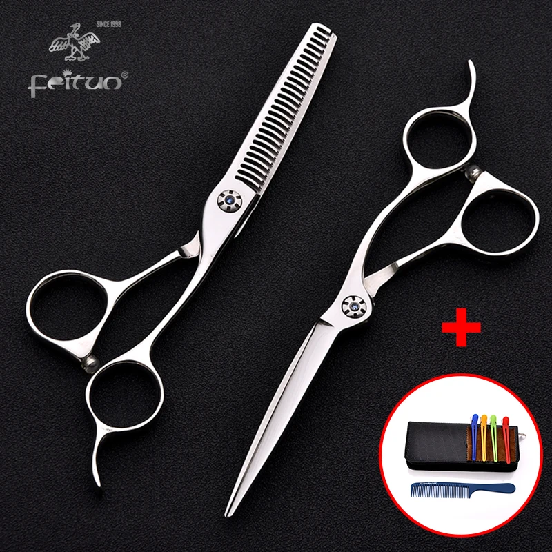6 дюймовые Парикмахерские ножницы из нержавеющей стали для стрижки филировки