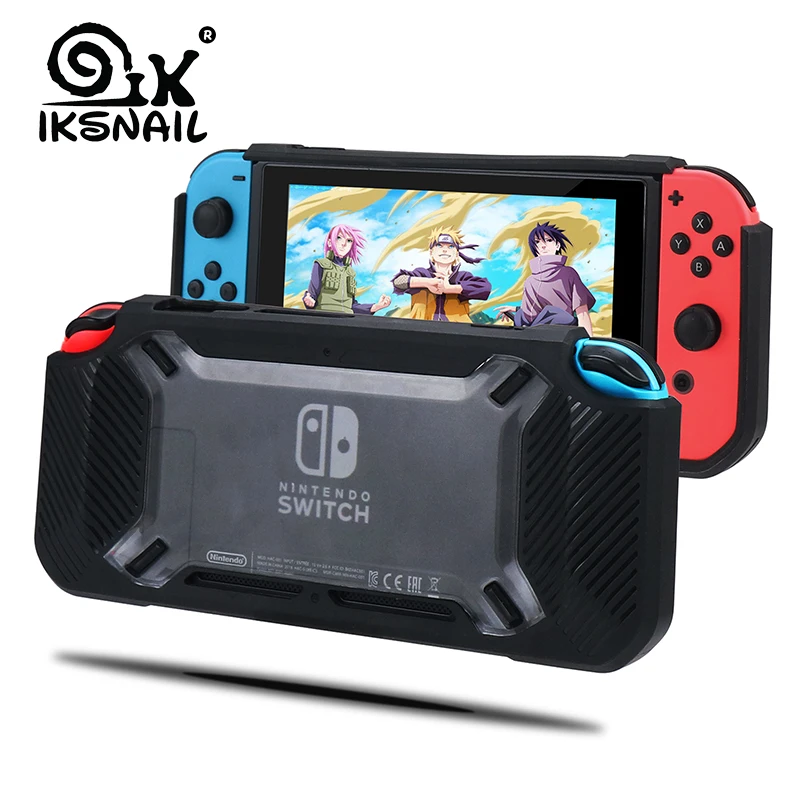 

IKSNAIL For Nintendo Switch Console TPU/Crystal PC Protective Cover Transparent Hard 3 Types Case For Nintend Shock Absorption