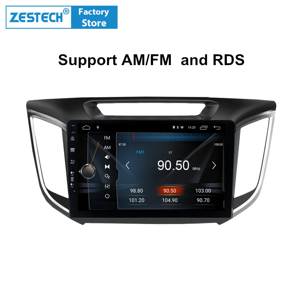 Android 8 1 2 din Автомобильный Радио dvd GPS плейер для hyundai ix25 Creta Поддержка Руль