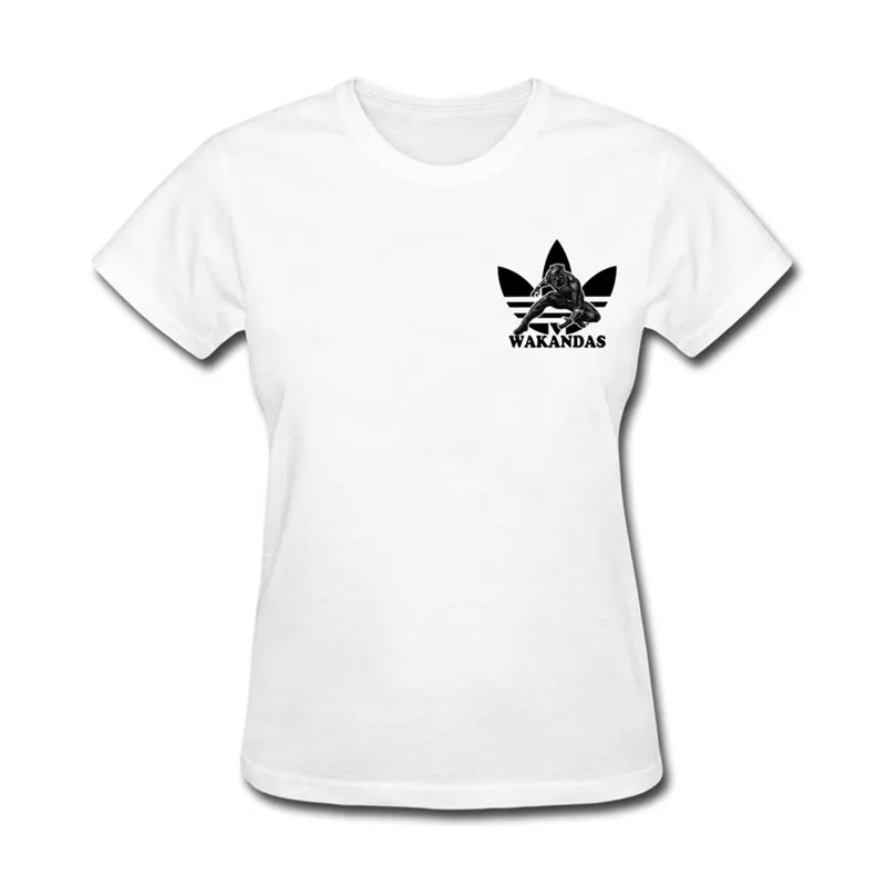 Дропшиппинг Черная пантера футболка Для женщин wakandas уличная camiseta Фитнес Костюмы