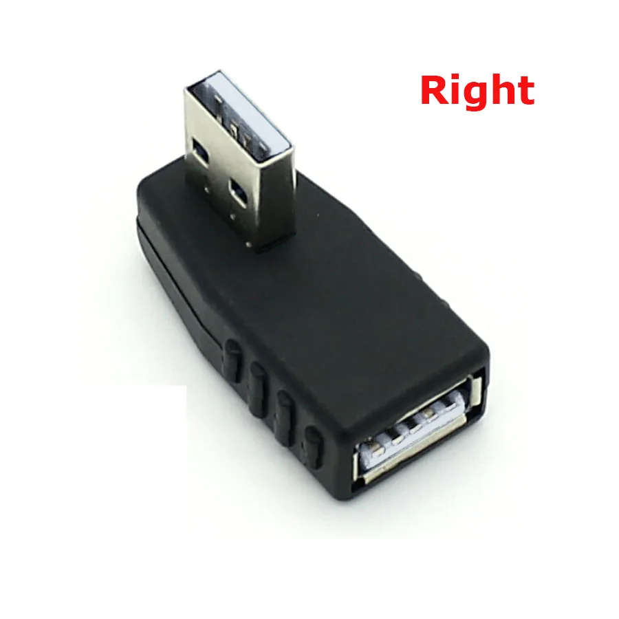 2 шт. USB Мама к мини usb папа 90 градусов под прямым углом левым OTG адаптер для