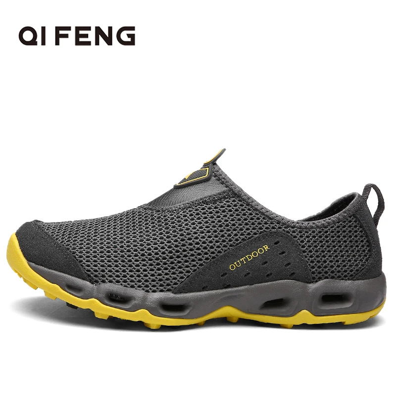 

2022 Summer Classic Men Women Couple Sports Aqua Shoes Breathable Slip On Sneakers Comfortable Water Trekking Outdoor Footwear