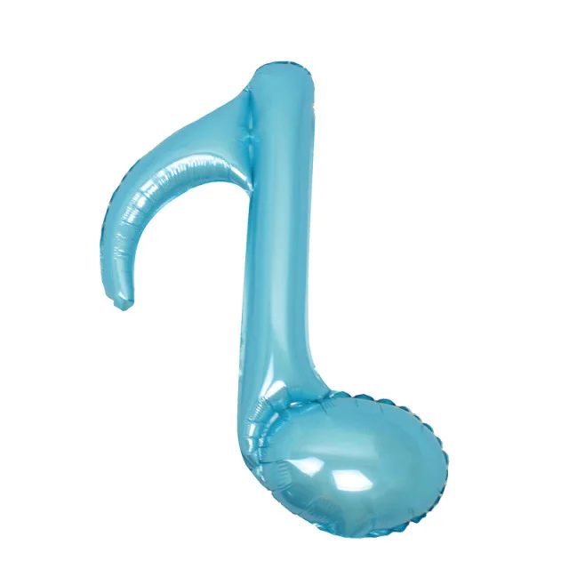 light blue 6 шт. музыкальные Примечания воздушные шары из майлара день рождения поставки надувные шары Свадебные украшения заготовки Гелиевый шар - Цвет: light blue
